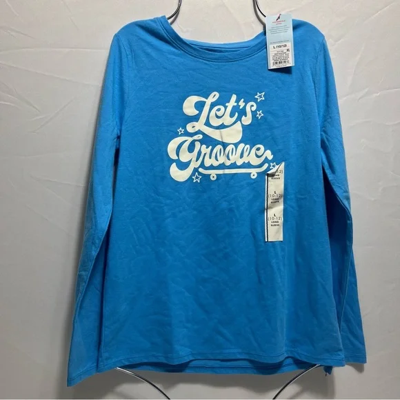 Girls' Long Sleeve Cat & Jack‚ Bright Blue Sz 10/12 NWT - Picture 3 of 7